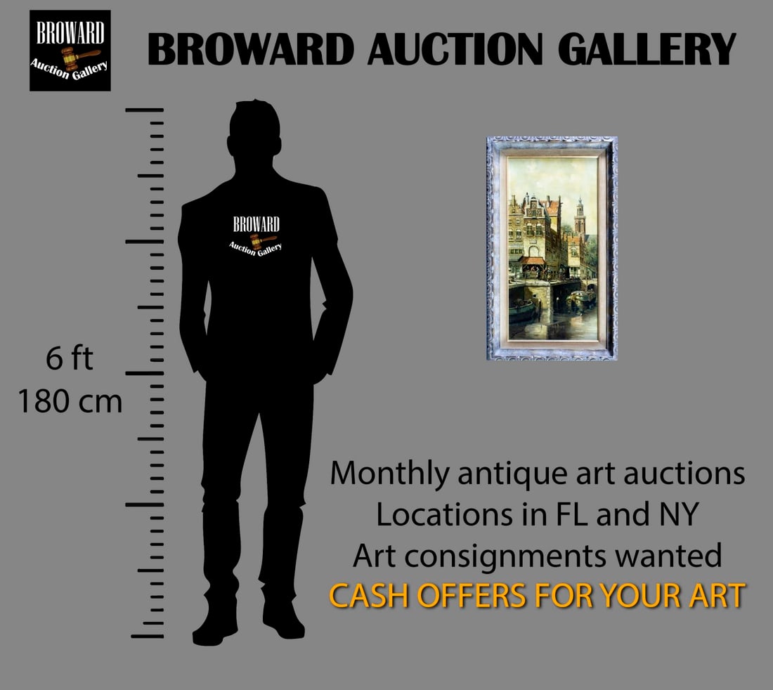 Wilhelm Bouwman (Dutch,mid 20C) oil painting - 2