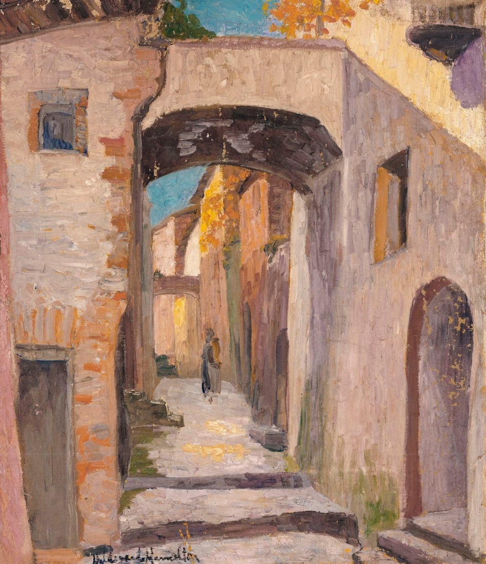 Hildegarde Hamilton (FL,VA,1898-1970) oil painting (1 of 13)