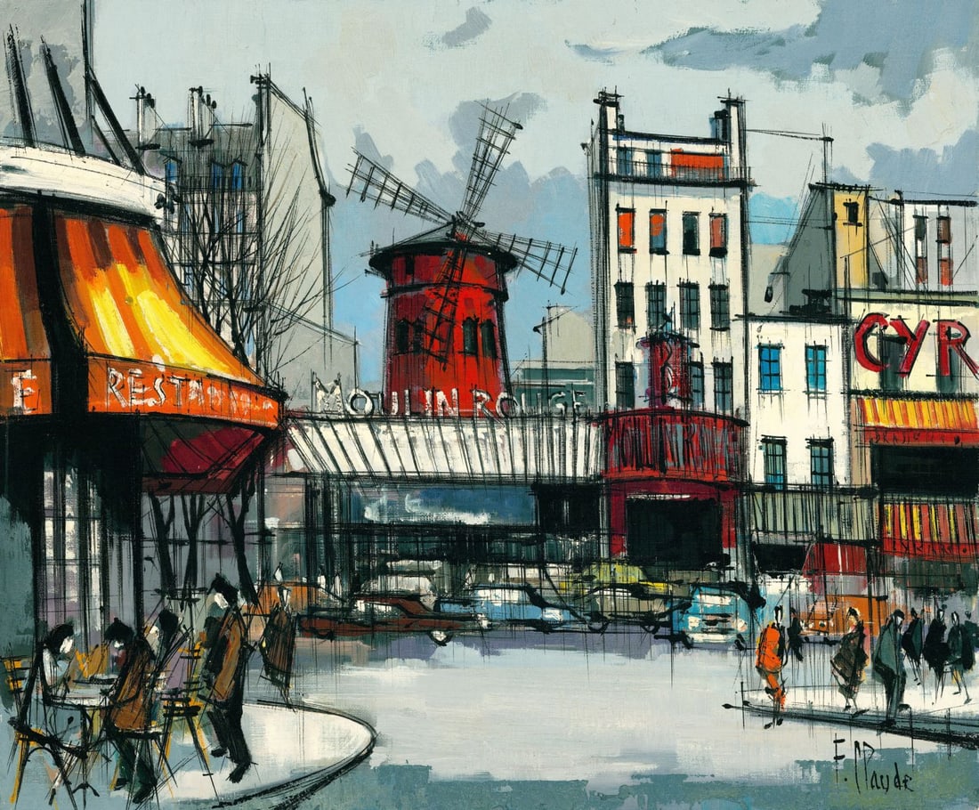 F Claude (France,20C) oil painting (1 of 11)