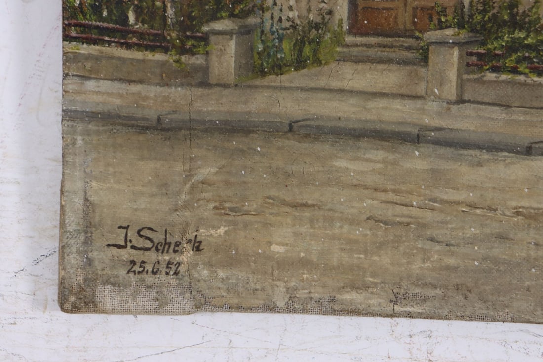 J Scheck (German,mid 20C) oil painting - 10