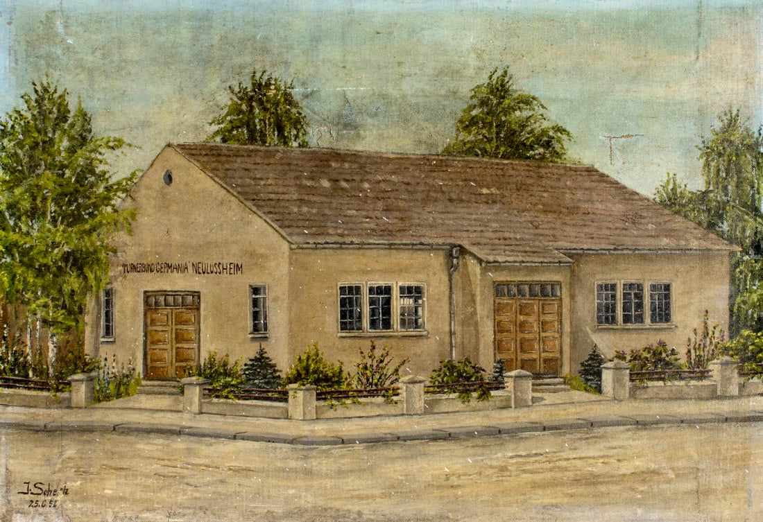 J Scheck (German,mid 20C) oil painting (1 of 12)