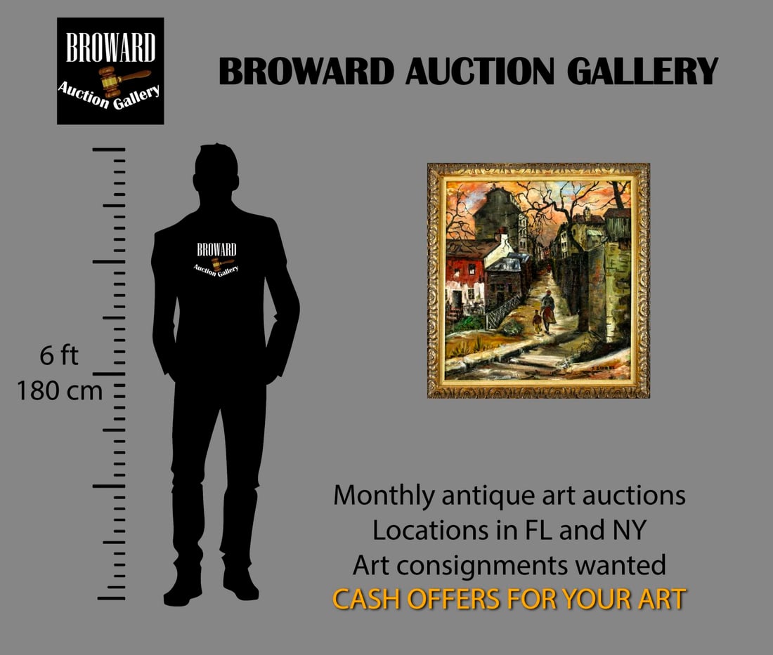 T Street (France,mid 20C) oil painting - 2