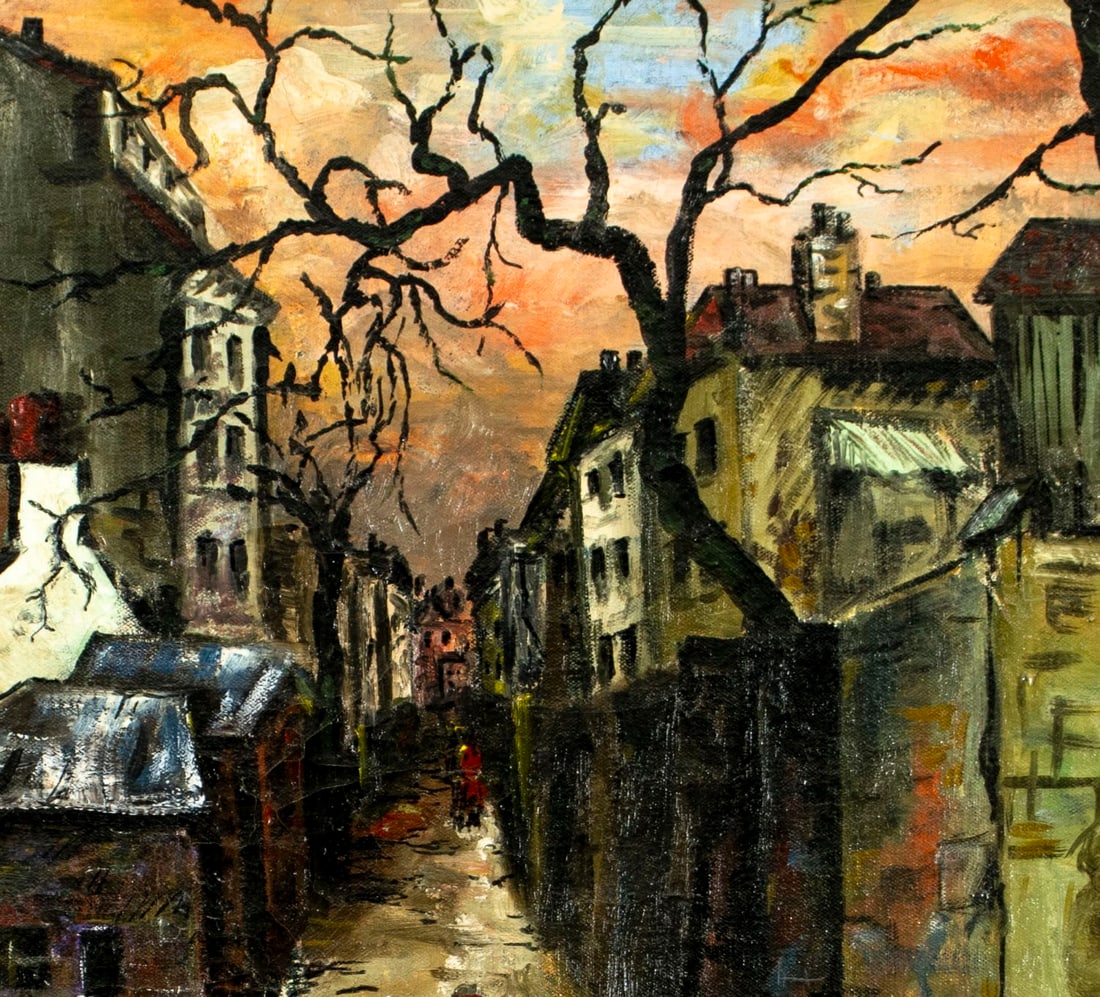 T Street (France,mid 20C) oil painting - 6
