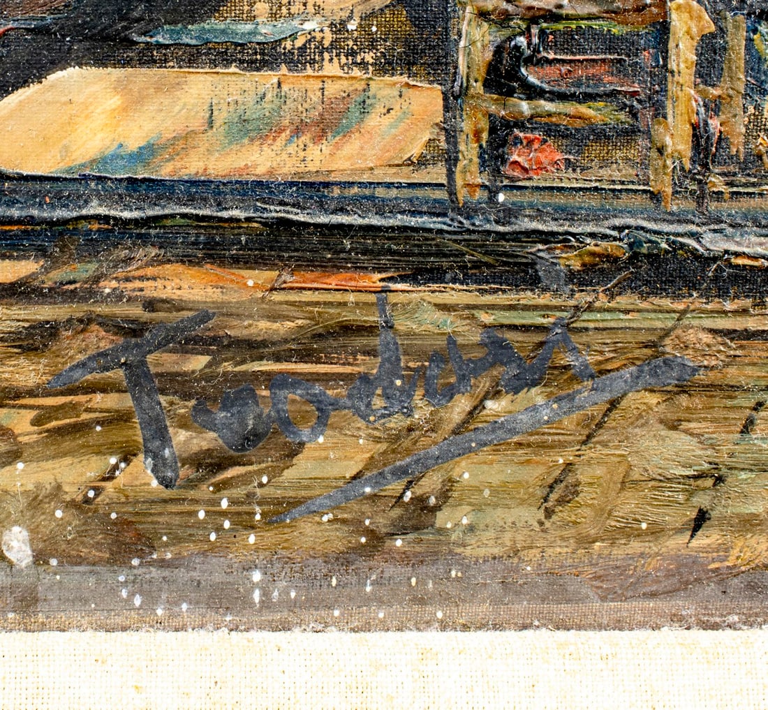 Teodosi (Italy,mid 20C) oil painting - 4