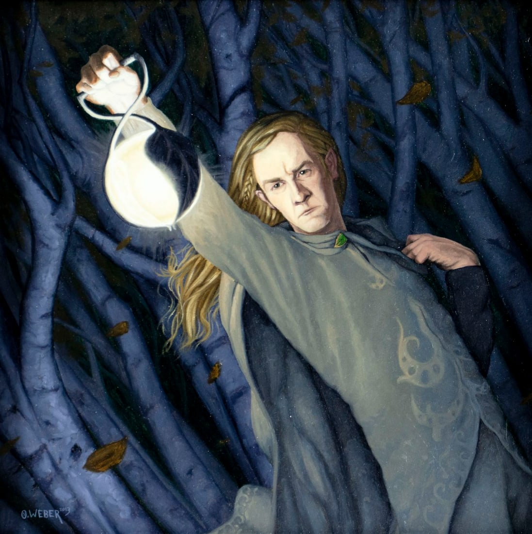 Owen William Weber (NY,20/21C) oil painting (1 of 12)