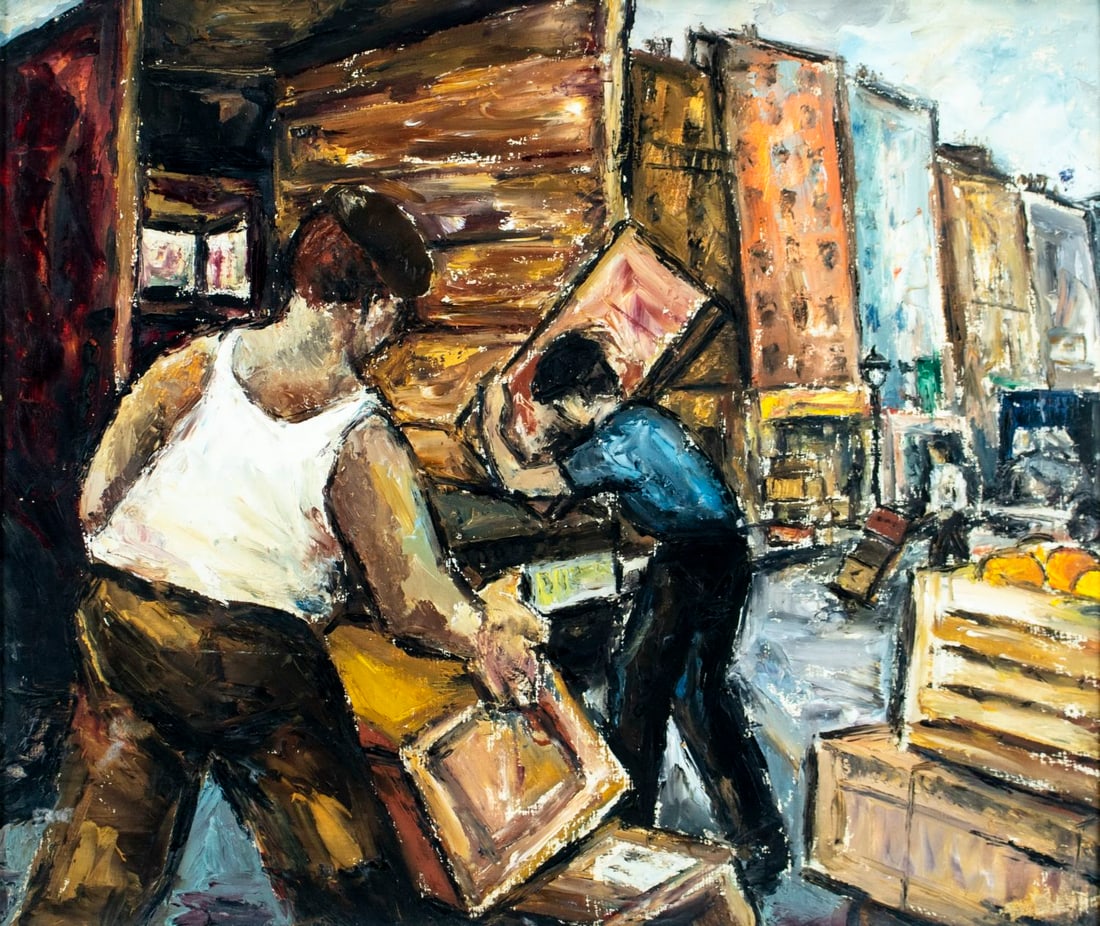 Olive Bristol (WY,WA,1890-1976) oil painting (1 of 12)