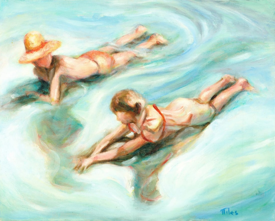 Matthew Miles (NY,1924-?) oil painting (1 of 11)