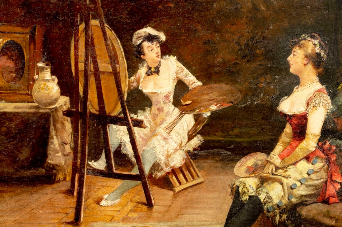 Enrique Miralles (Spain,1883-?) oil painting - 6