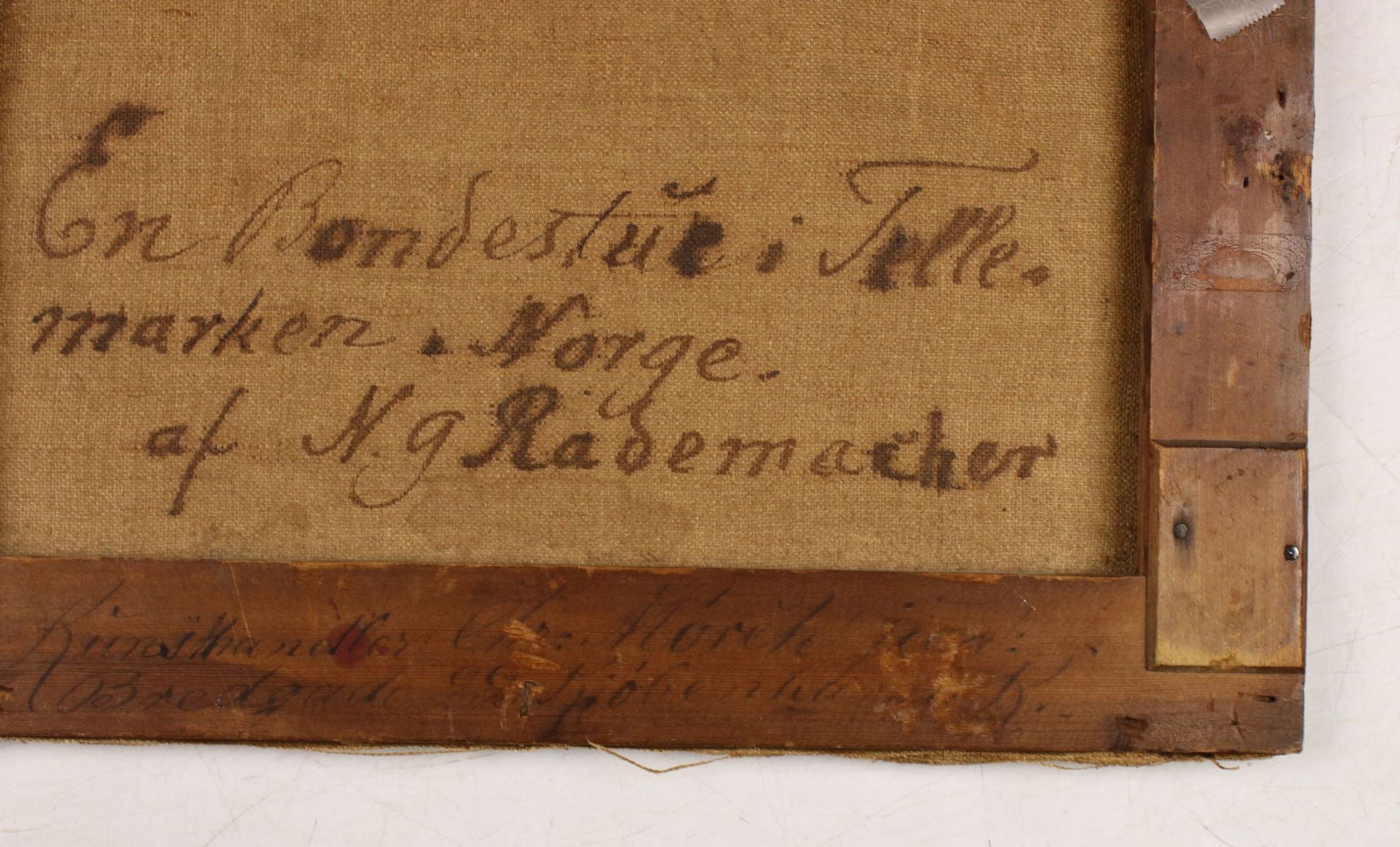 Niels Rademacher (Denmark,1812-1885) oil painting antique - 11