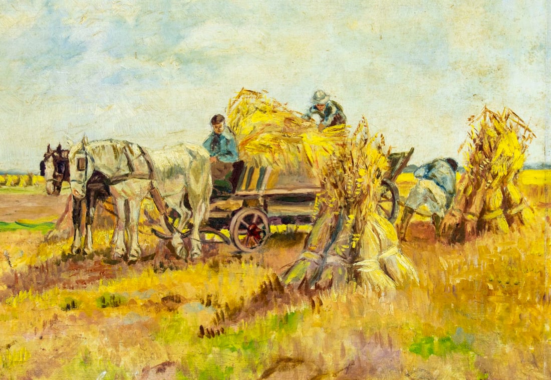 P Verkaik (Europe,mid 20C) oil painting - 5