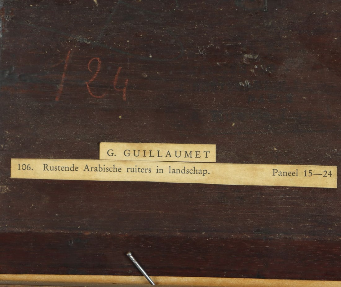 Gustave Guillaumet (France,1840-1887) oil painting antique - 13