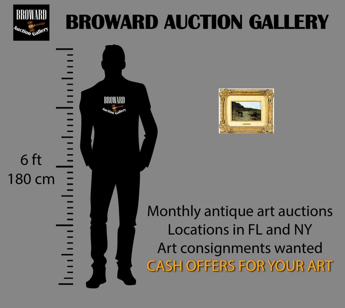 Gustave Guillaumet (France,1840-1887) oil painting antique - 2