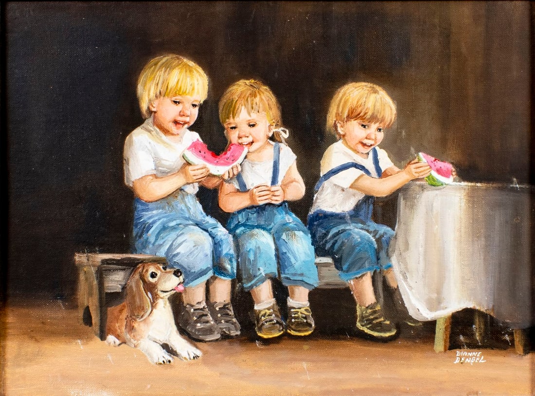 Dianne Dengel (NY,20/21C) oil painting (1 of 13)