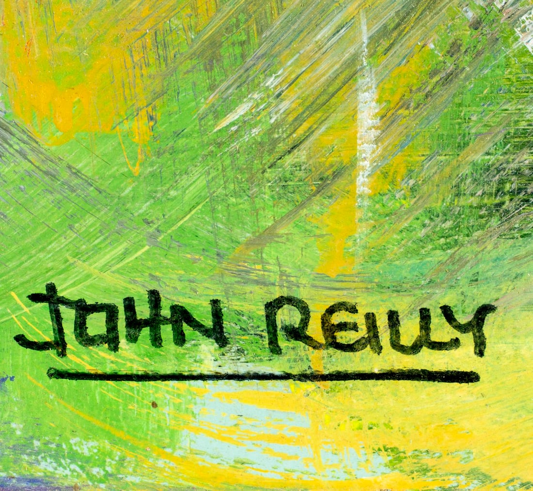 John Reilly (NY,NJ,1942-2021) oil painting - 4