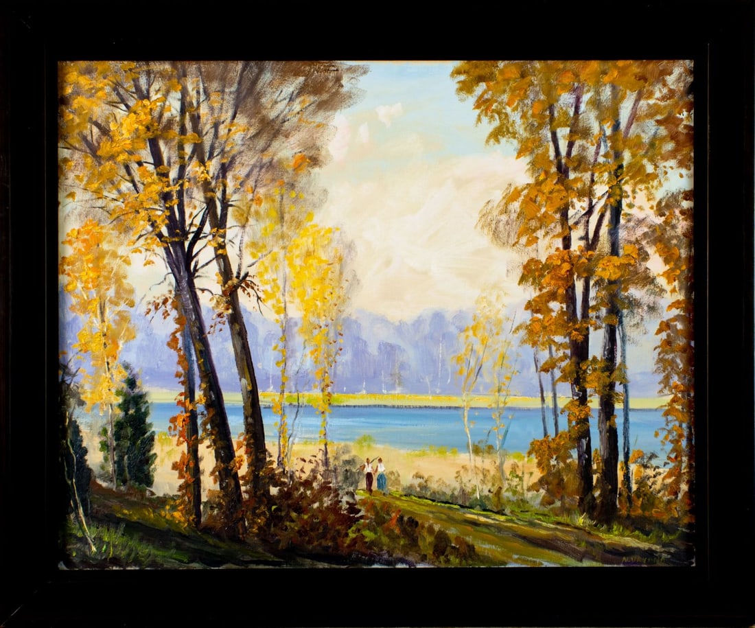 Nunzio Vayana (FL,ME,Italy,1878-1960) oil painting - 3