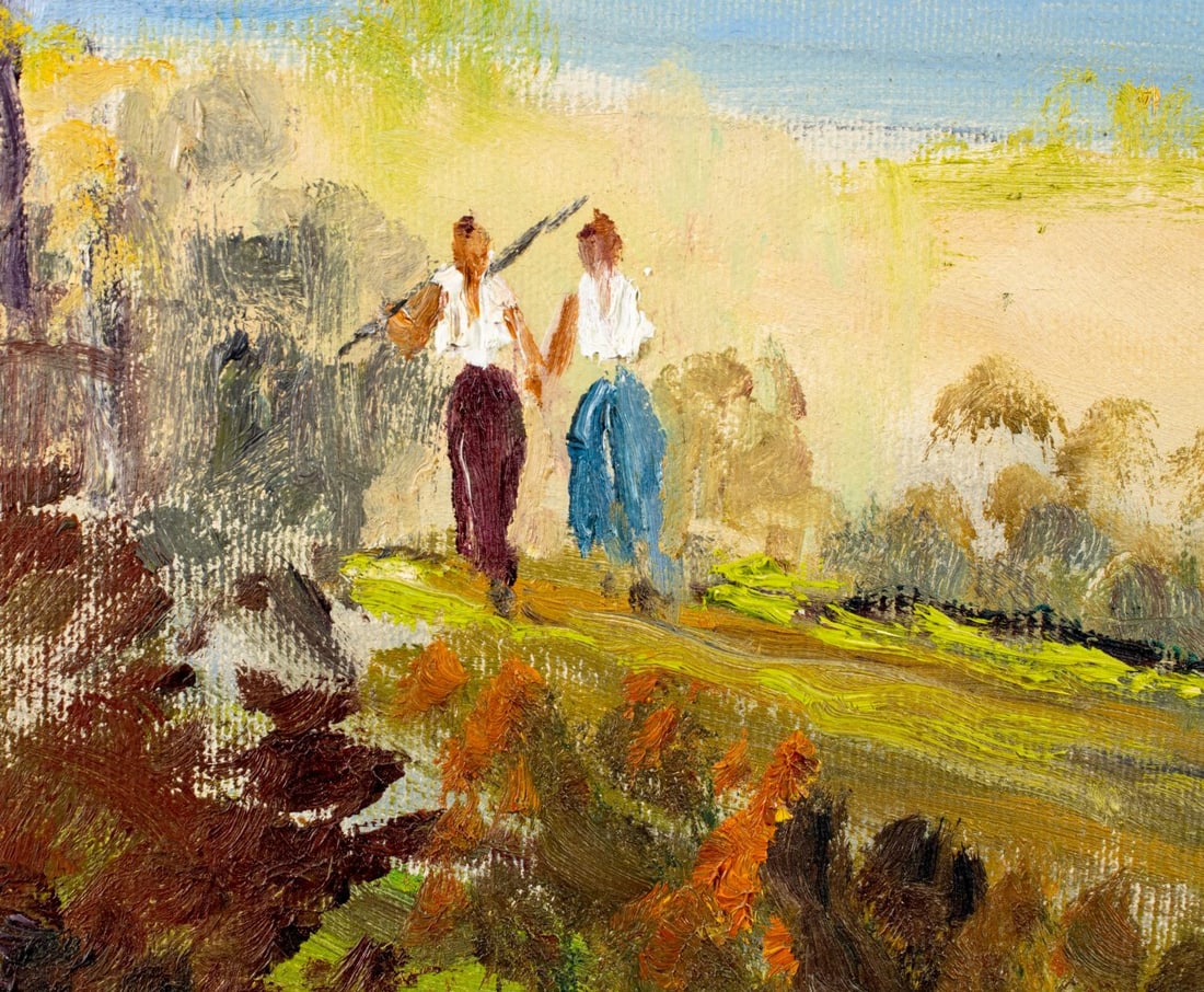 Nunzio Vayana (FL,ME,Italy,1878-1960) oil painting - 8