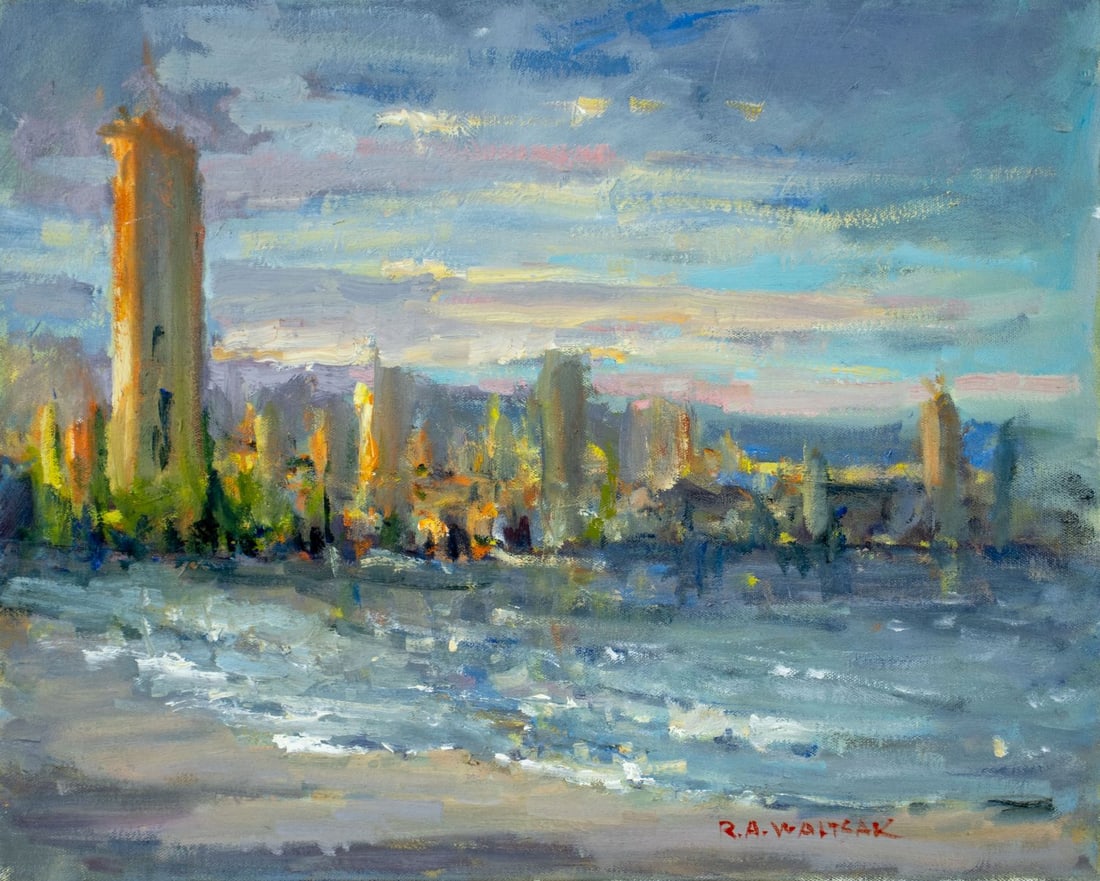 Robert Waltsak (NJ,b 1944) oil painting (1 of 12)