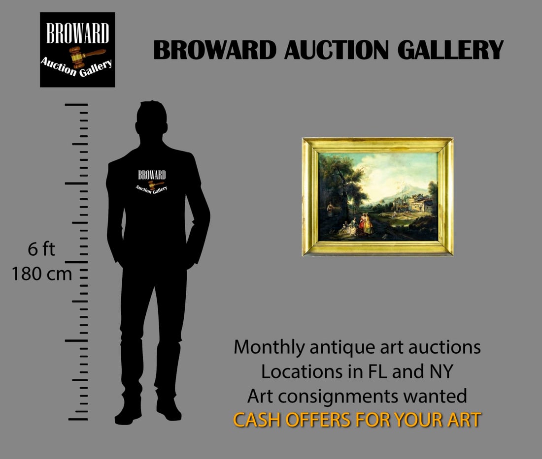 M Hearne (UK,early 20C) oil painting antique - 2