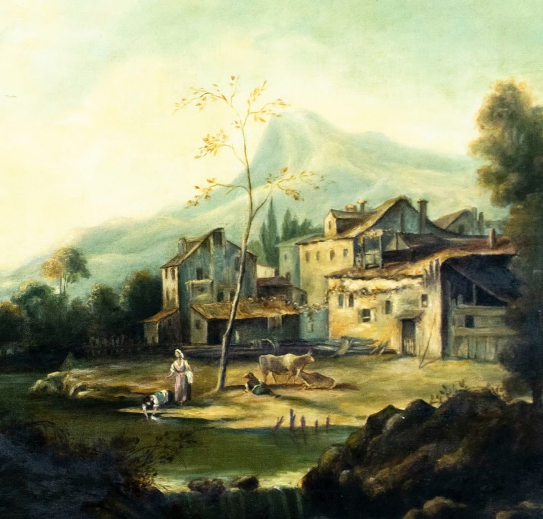 M Hearne (UK,early 20C) oil painting antique - 7