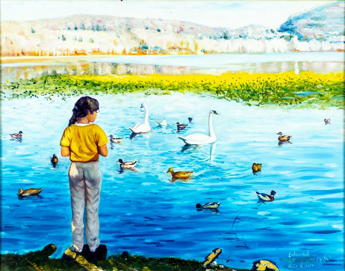 Eduard Gavrilov (NY,Russia,1932-2000) oil painting (1 of 13)