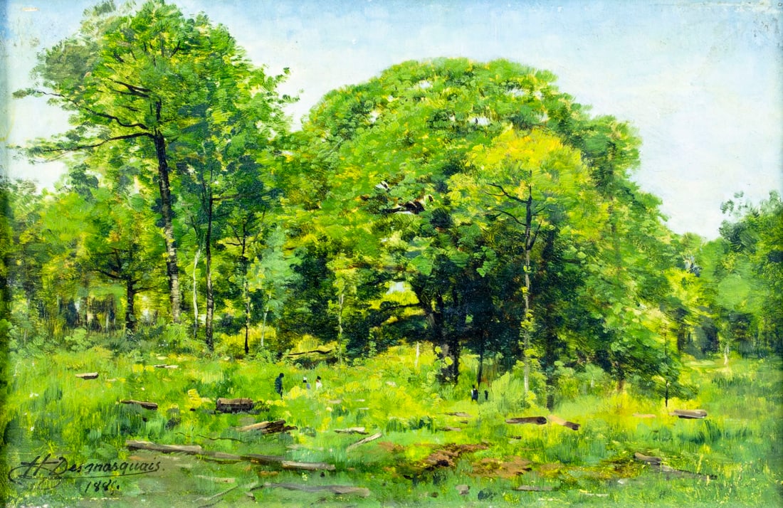 Charles Desmarquais (France,1823-1910) oil painting antique (1 of 12)