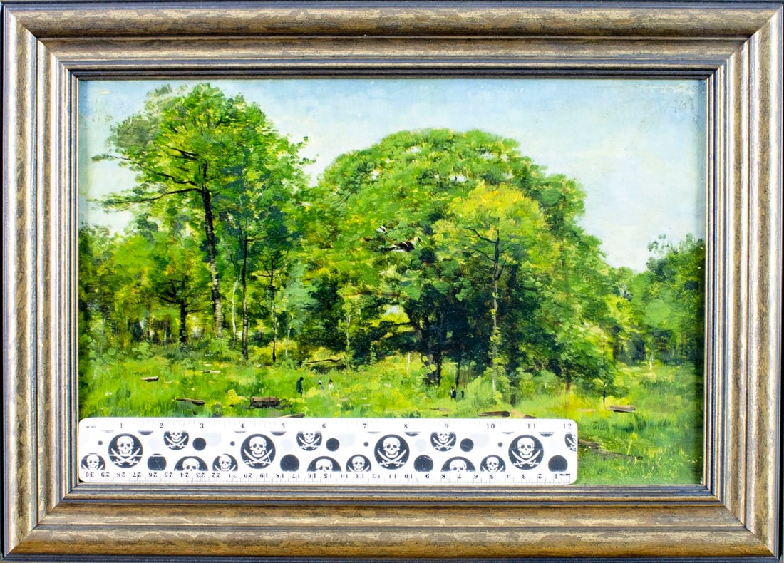 Charles Desmarquais (France,1823-1910) oil painting antique - 2