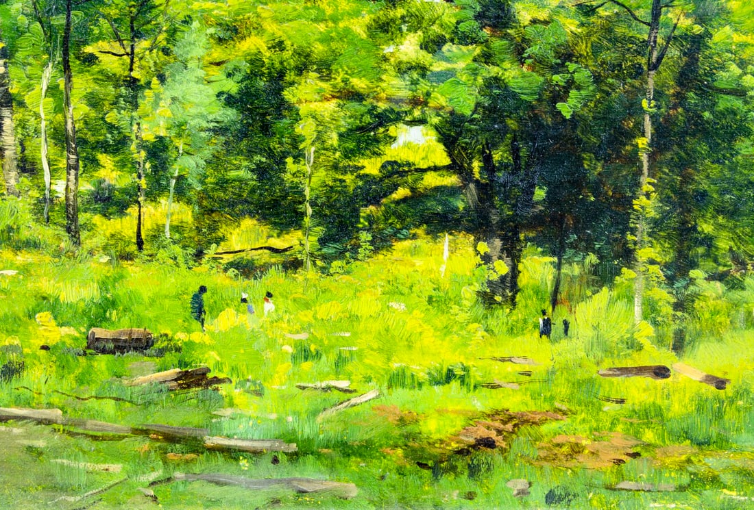 Charles Desmarquais (France,1823-1910) oil painting antique - 6