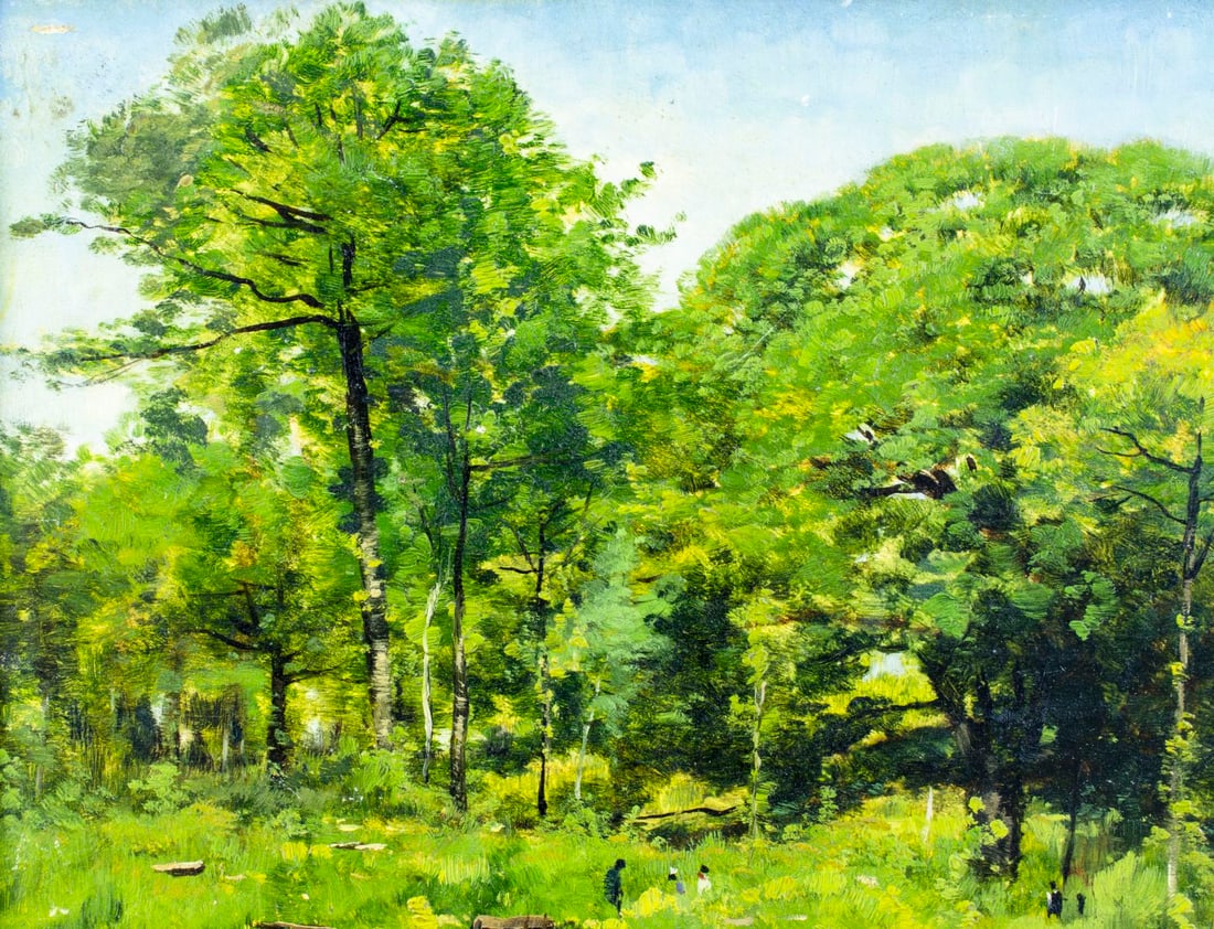 Charles Desmarquais (France,1823-1910) oil painting antique - 7