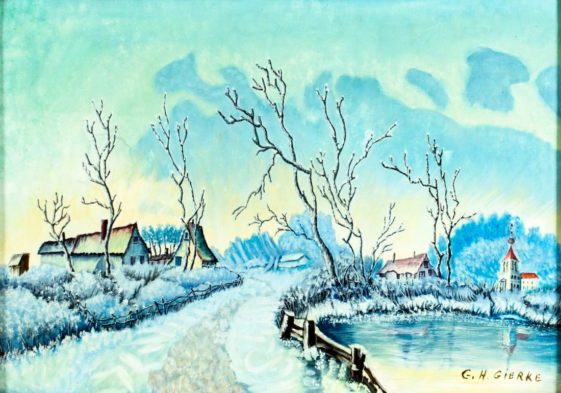 G H Gierke (US,20C) oil painting (1 of 13)