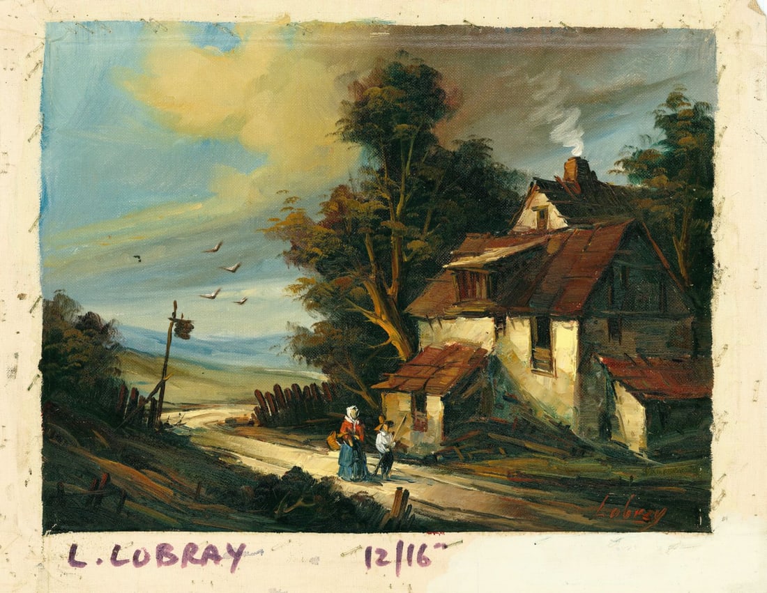 L Lobray (Europe,20C) oil painting - 3