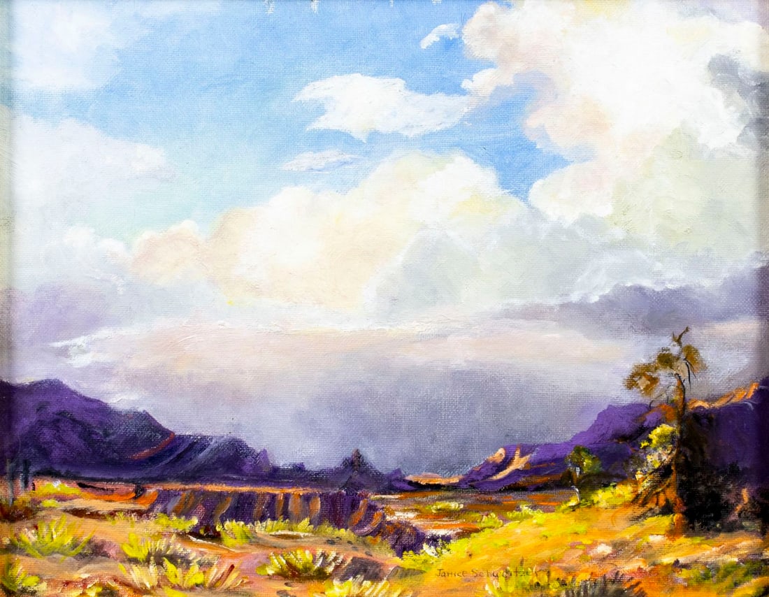 Janice Schweitzer (US,20C) oil painting (1 of 12)