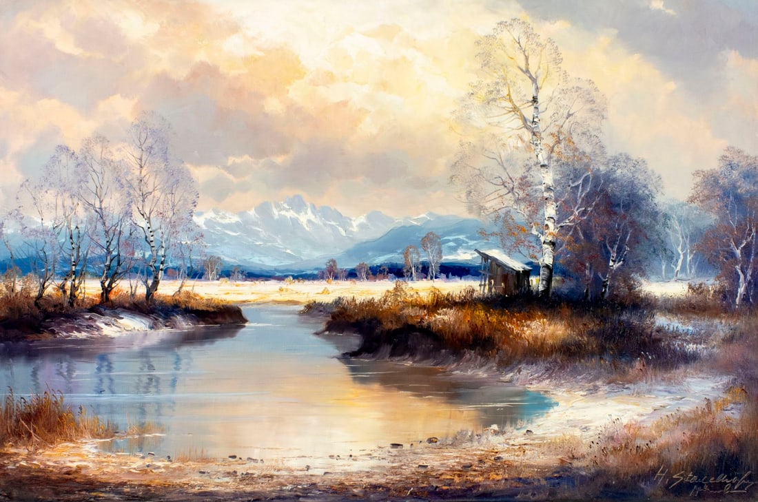 Helmut Stadelhofer (German,1914-1979) oil painting (1 of 13)