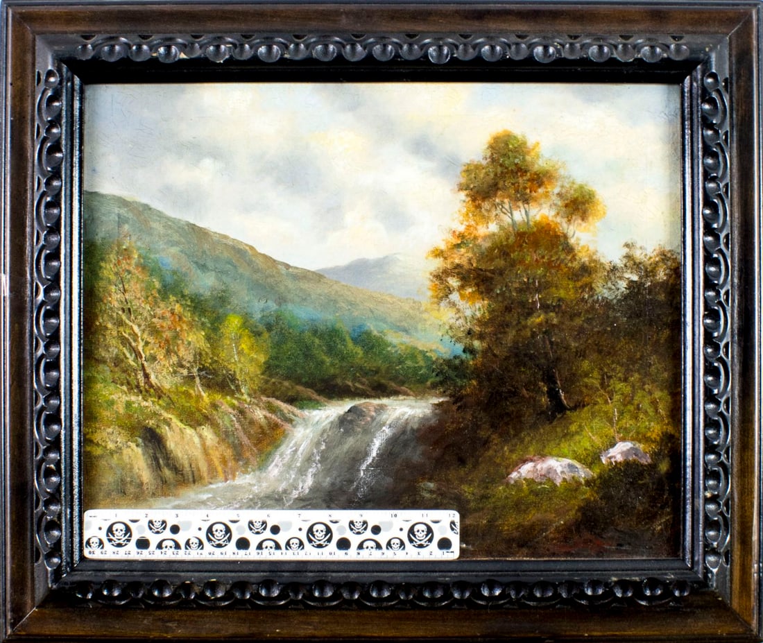 Antique early 20C American oil painting - 2