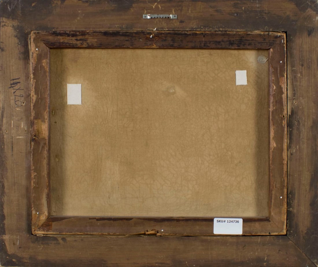 Antique early 20C American oil painting - 7