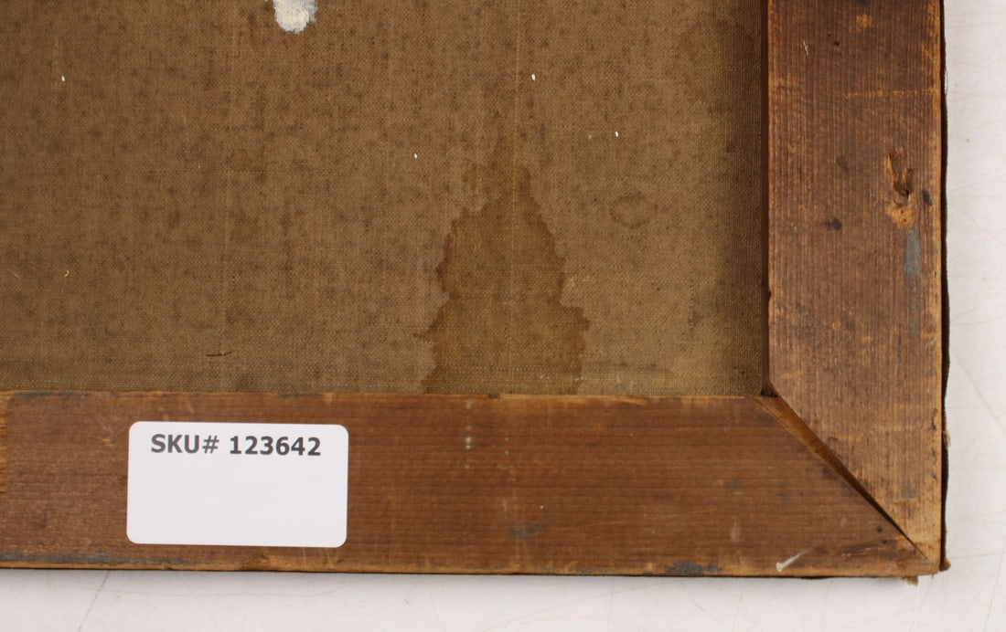 Antique 19C American oil painting - 11