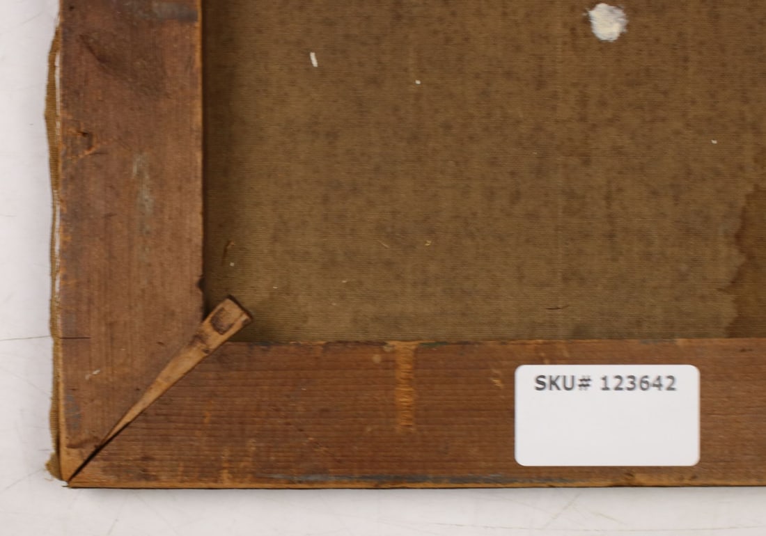 Antique 19C American oil painting - 12