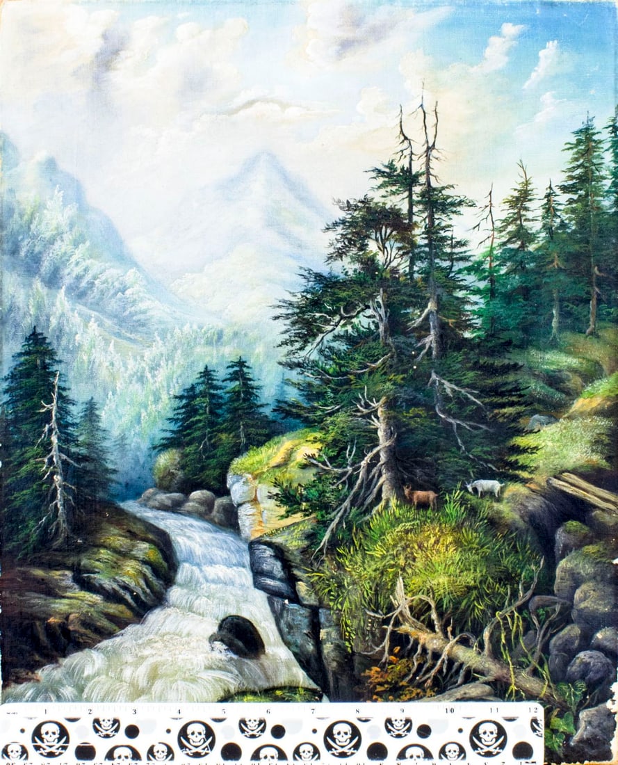 Antique 19C American oil painting - 2