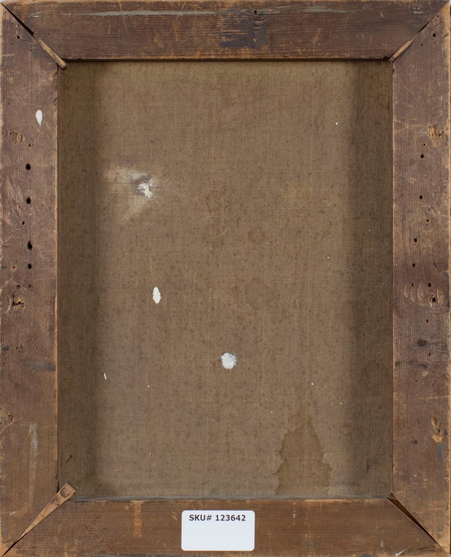 Antique 19C American oil painting - 8