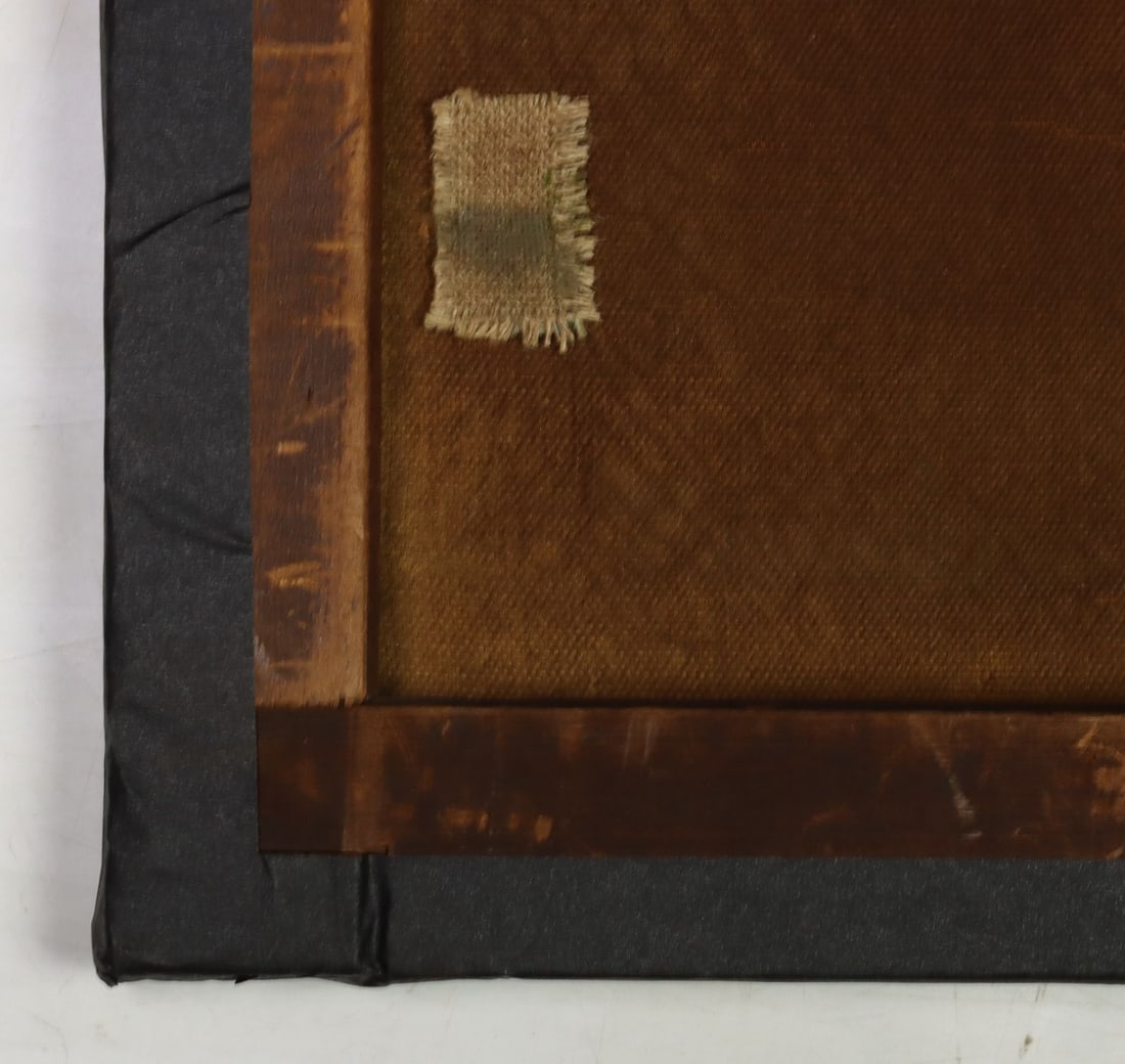 Antique 19C Spanish oil painting signed - 12