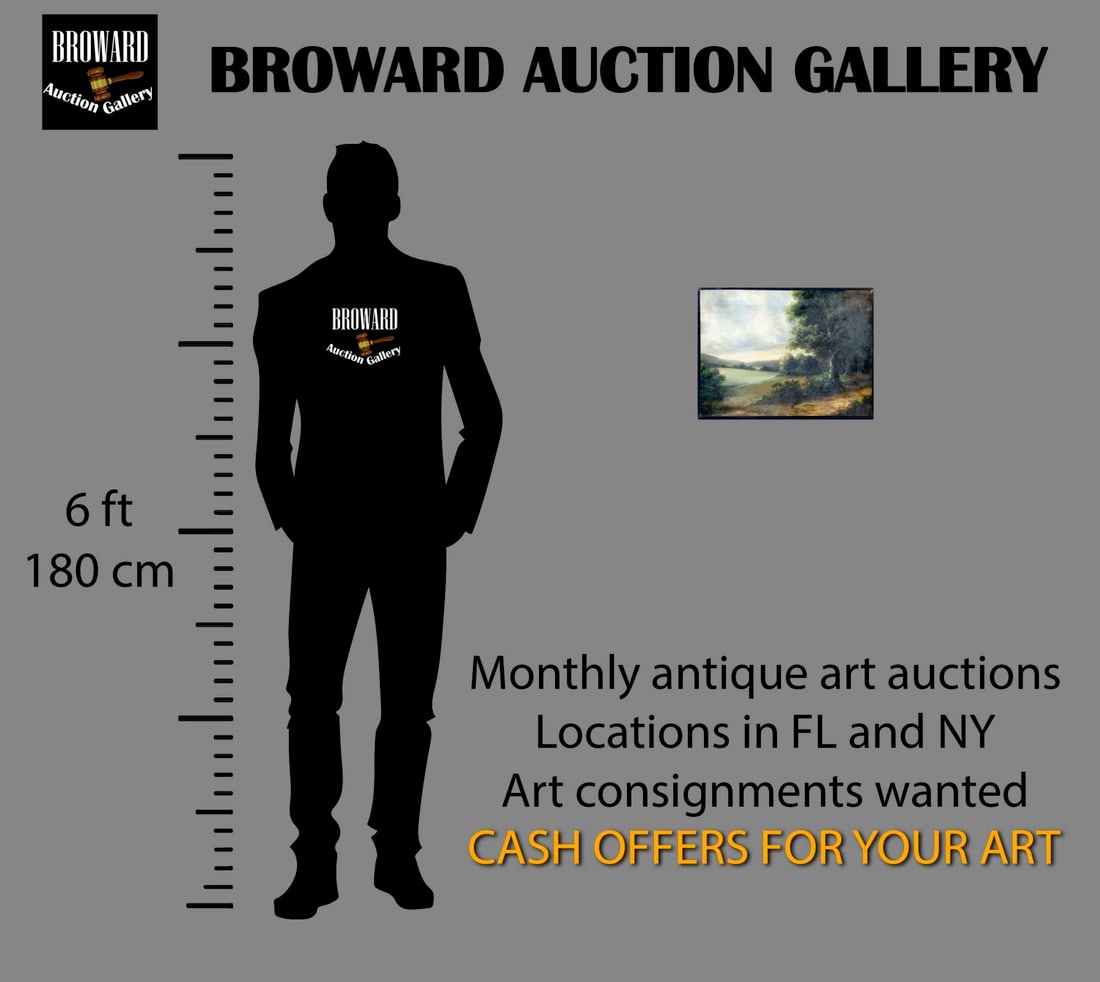 Antique 19C Spanish oil painting signed - 2