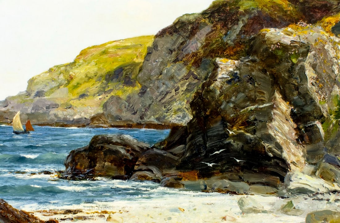 Richard Wane (UK,1852-1904) oil painting antique - 5