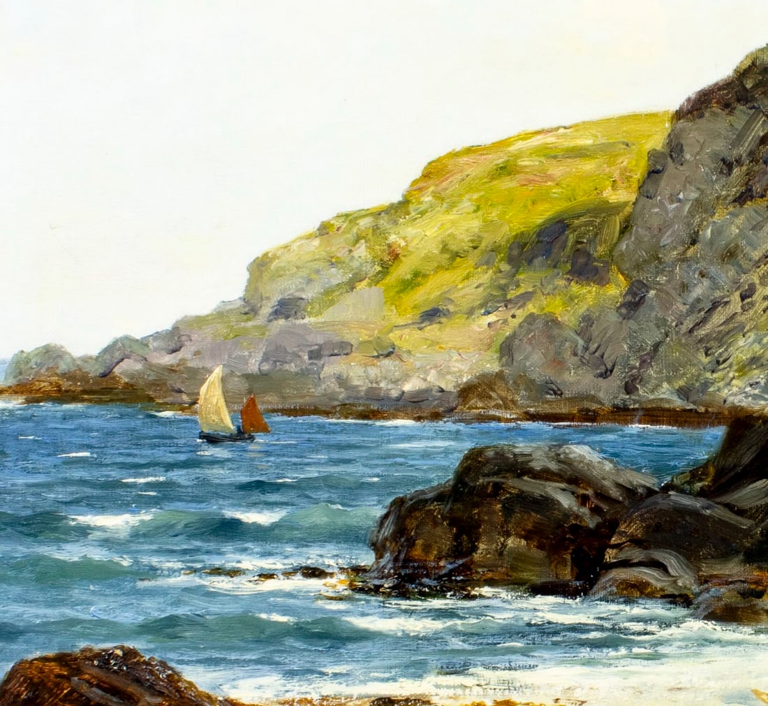 Richard Wane (UK,1852-1904) oil painting antique - 6