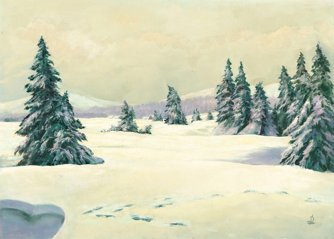 L Dolina (Europe,20C) oil painting (1 of 13)