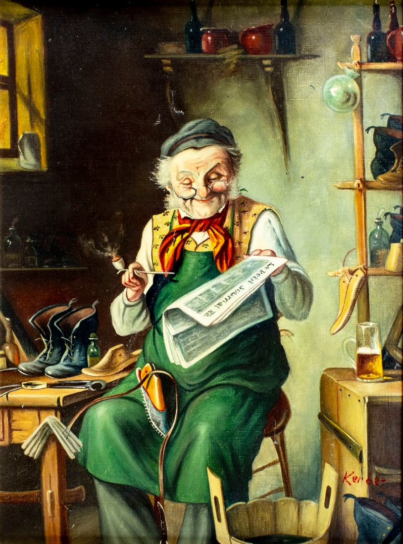 Hans Kerber (Austria,1920-?) oil painting (1 of 12)