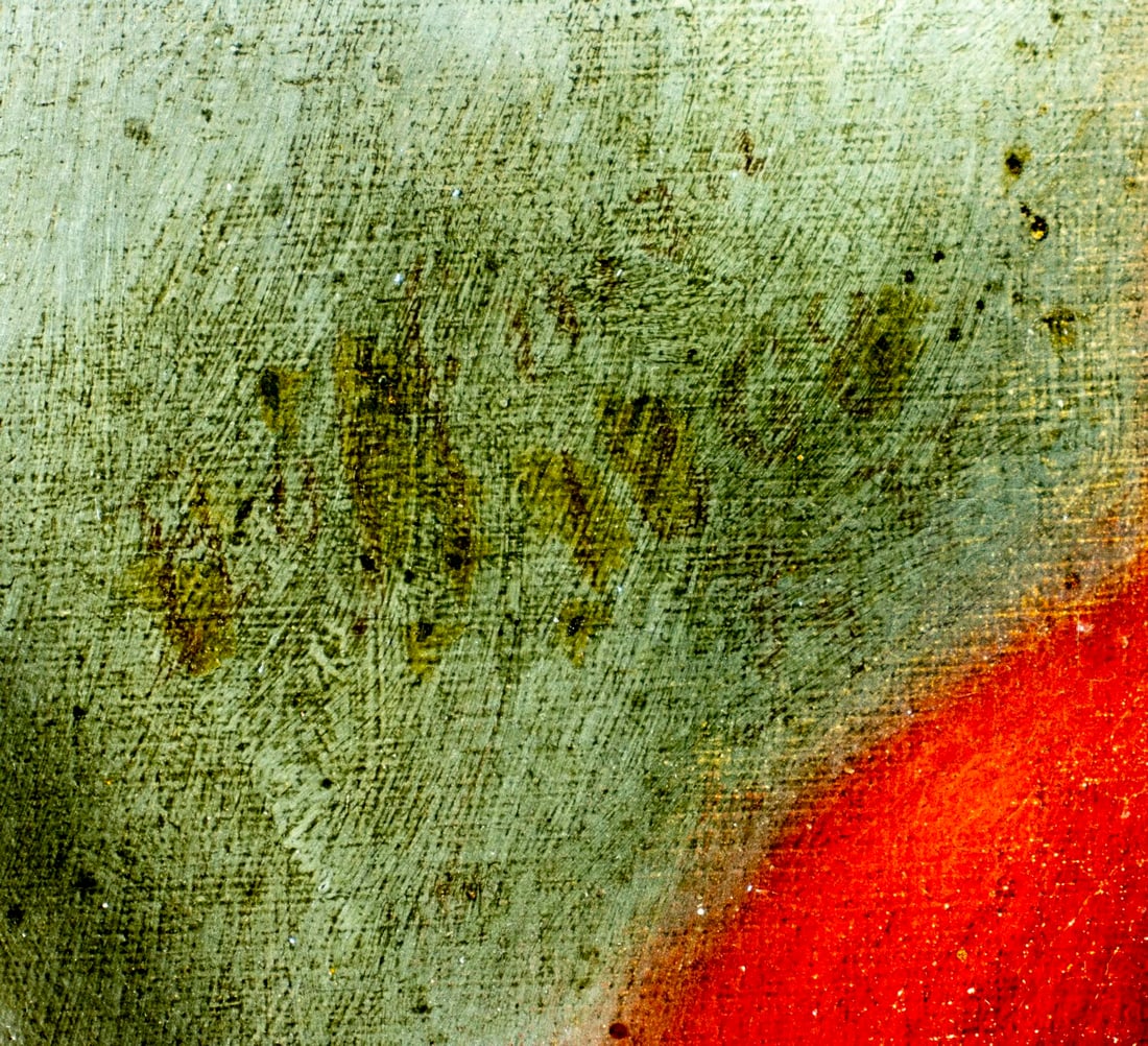 Antique mid 19C American oil painting - 4