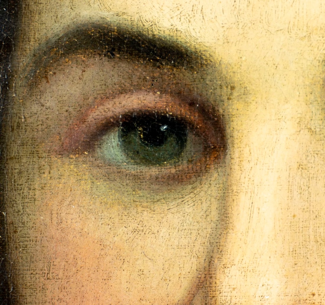 Antique mid 19C American oil painting - 8