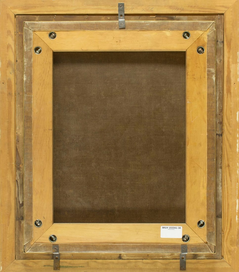 Antique mid 19C American oil painting - 9