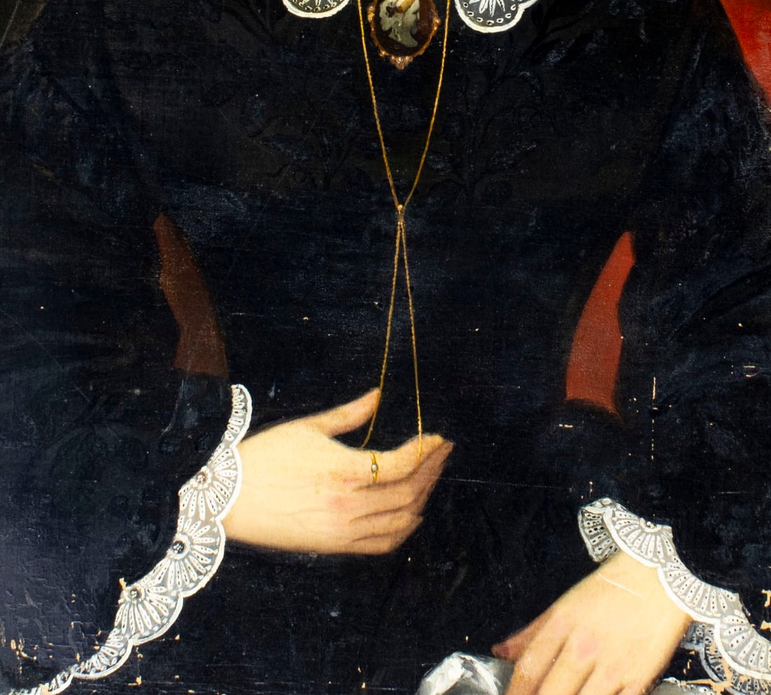 Antique 19C American oil painting signed - 7