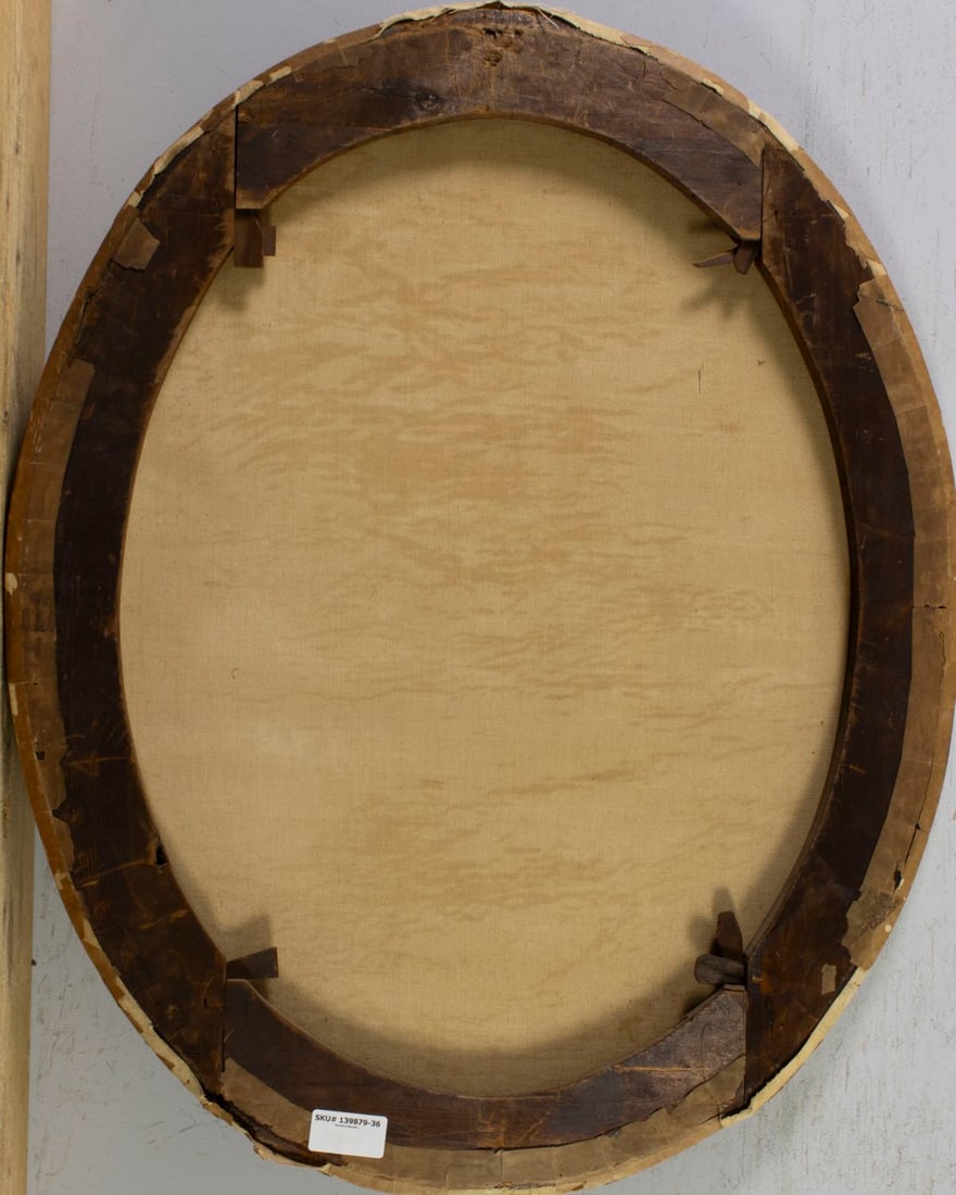 Antique 19C American oil painting signed - 9