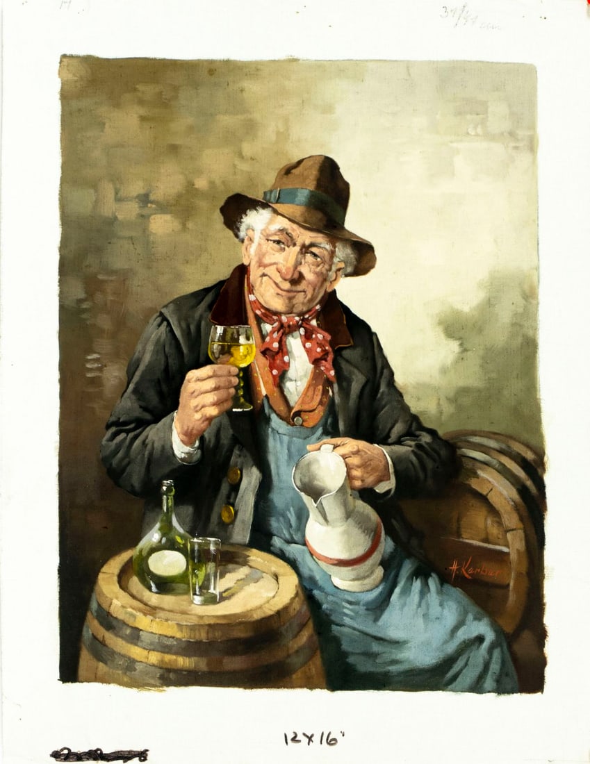 Hans Kerber (Austria,1920-?) oil painting - 3